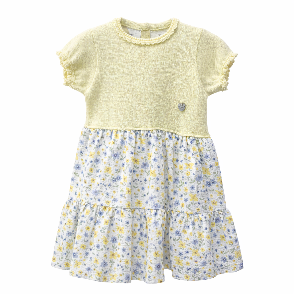 GRANLIE YELLOW GIRL DRESS STYLE 126-249ST
