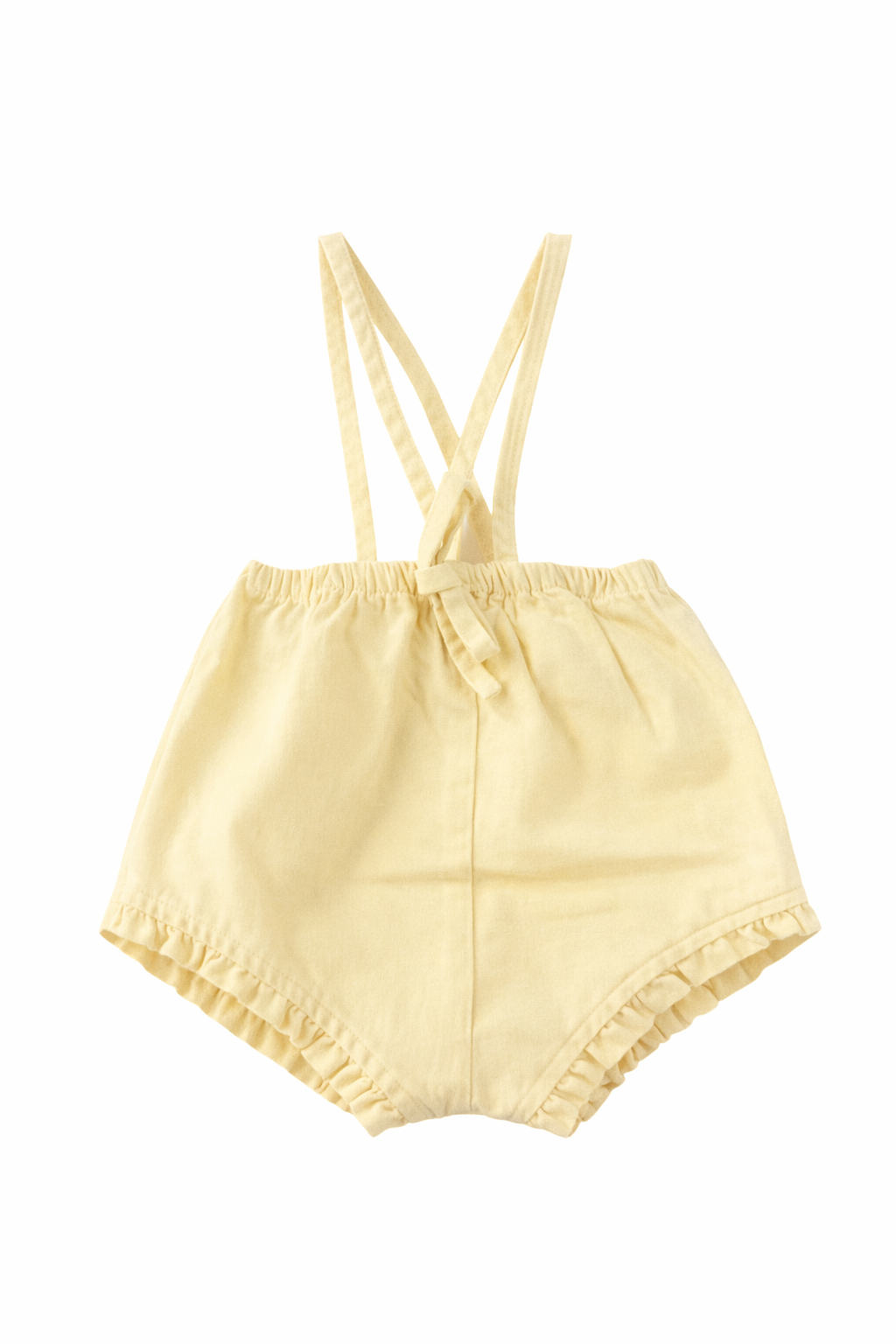 Kin and Kin KSS26-D12RUFFLED OVERALL W/ STRAPS