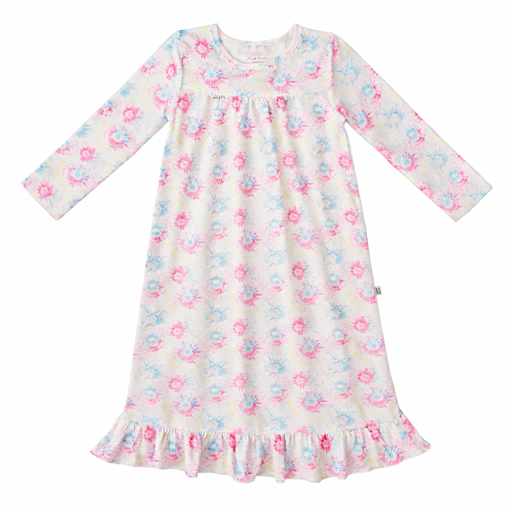 SWEET BAMBOO L/S Boho Dress - Peace and Love