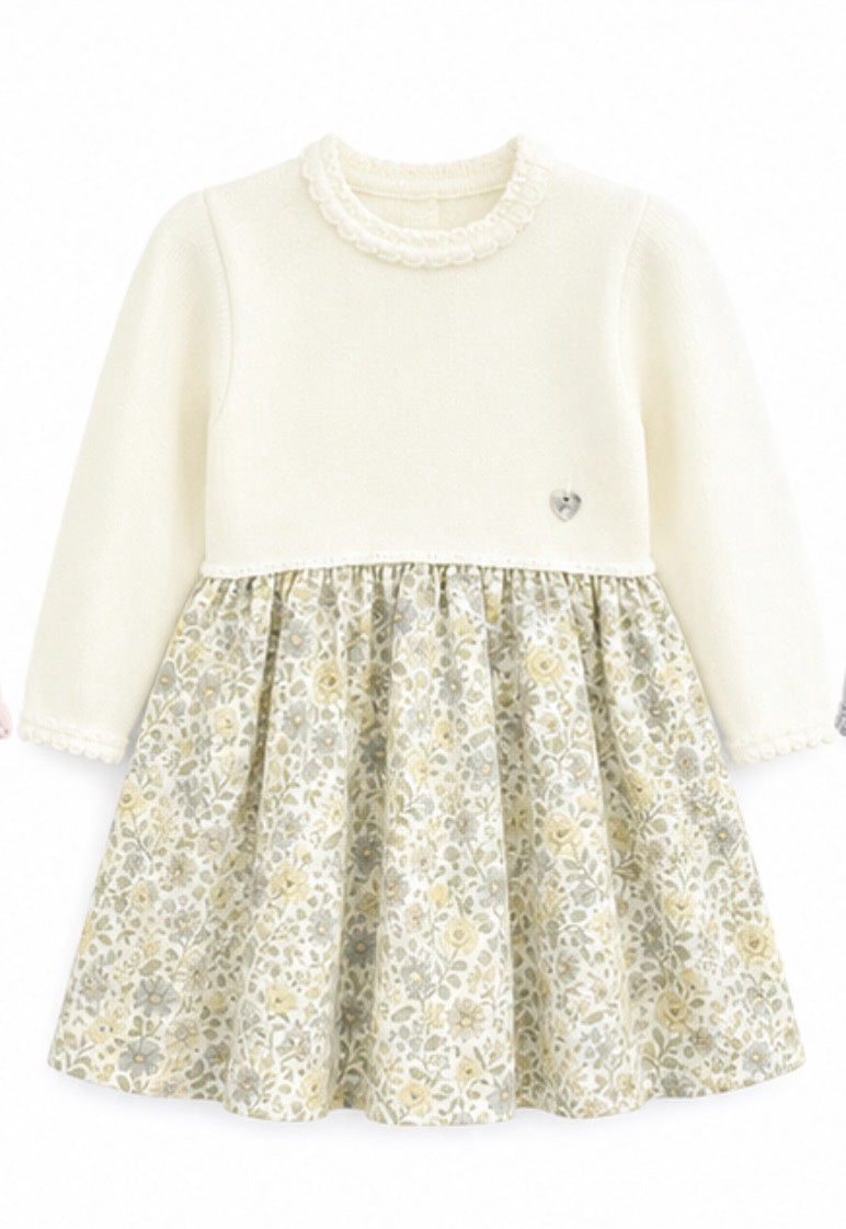 Granlei Winter Dress-Yellow Fabric