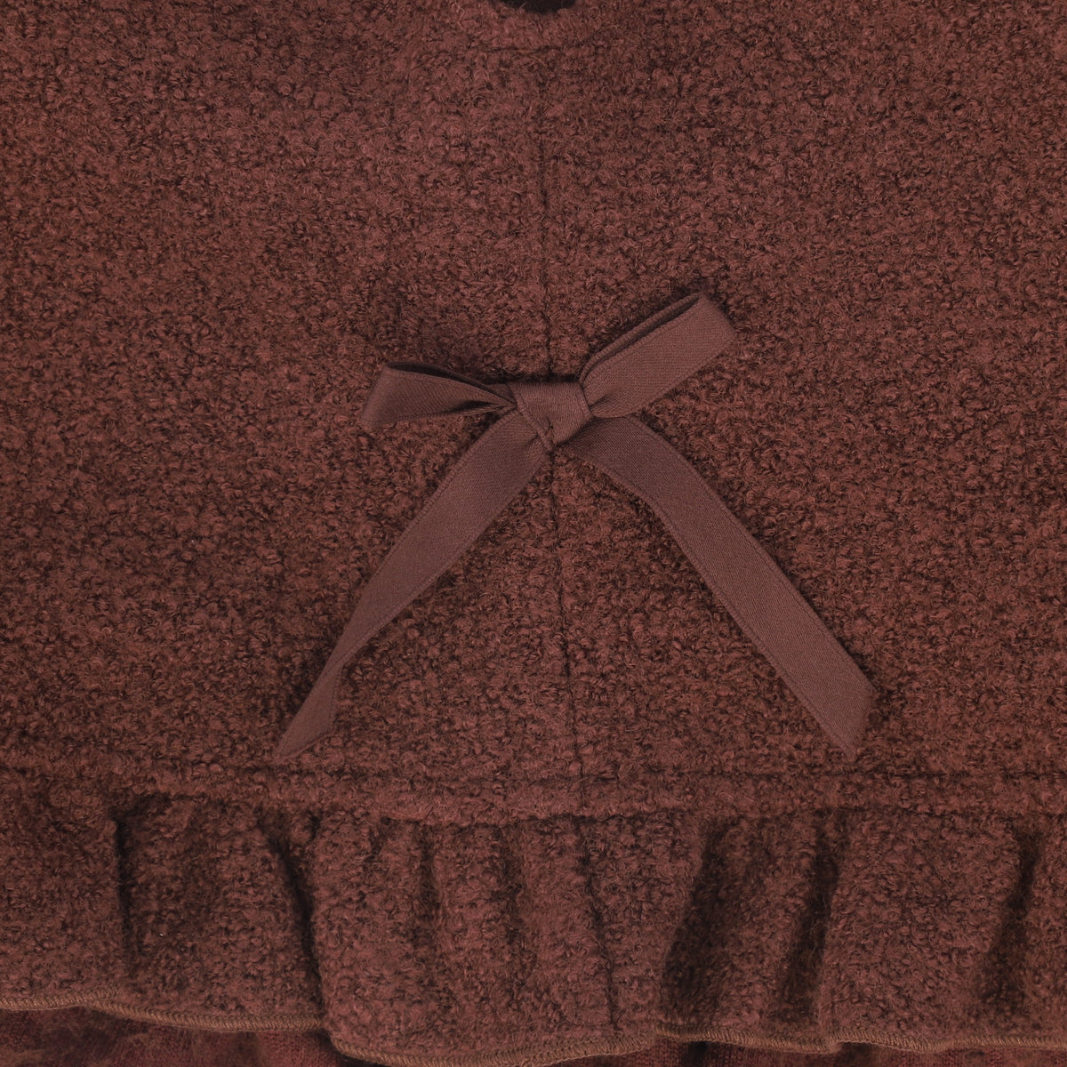 BACE BURGUNDY BOUCLE WOOL VEST SET AW26 29881