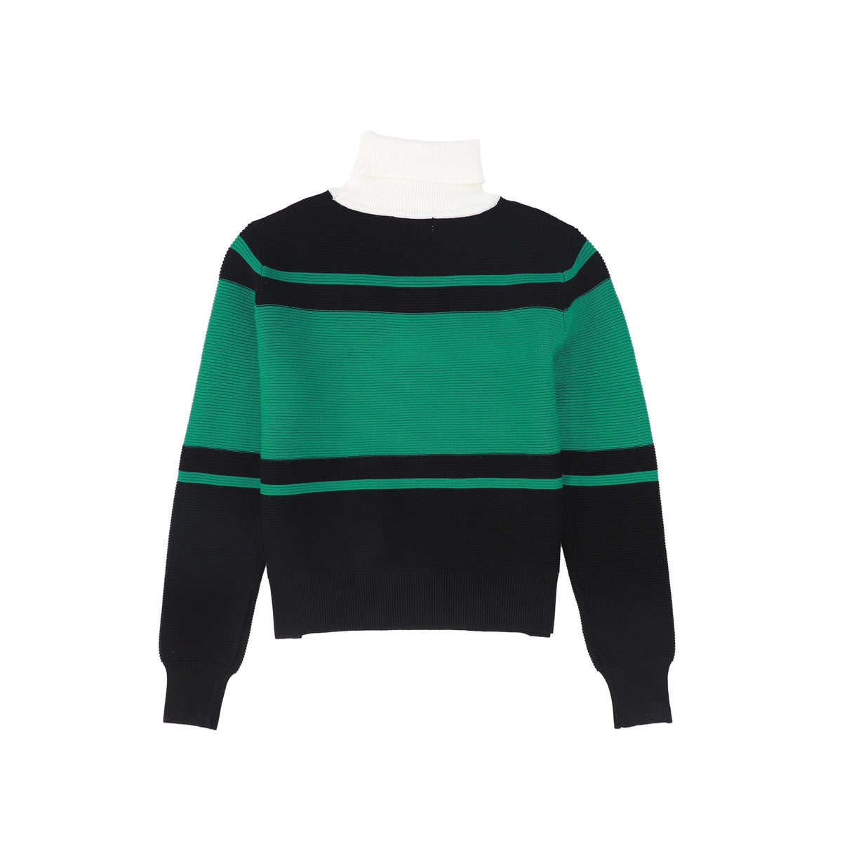 VALENTINA GREEN PATCH APPLIQUE TURTLENECK AW26 30031