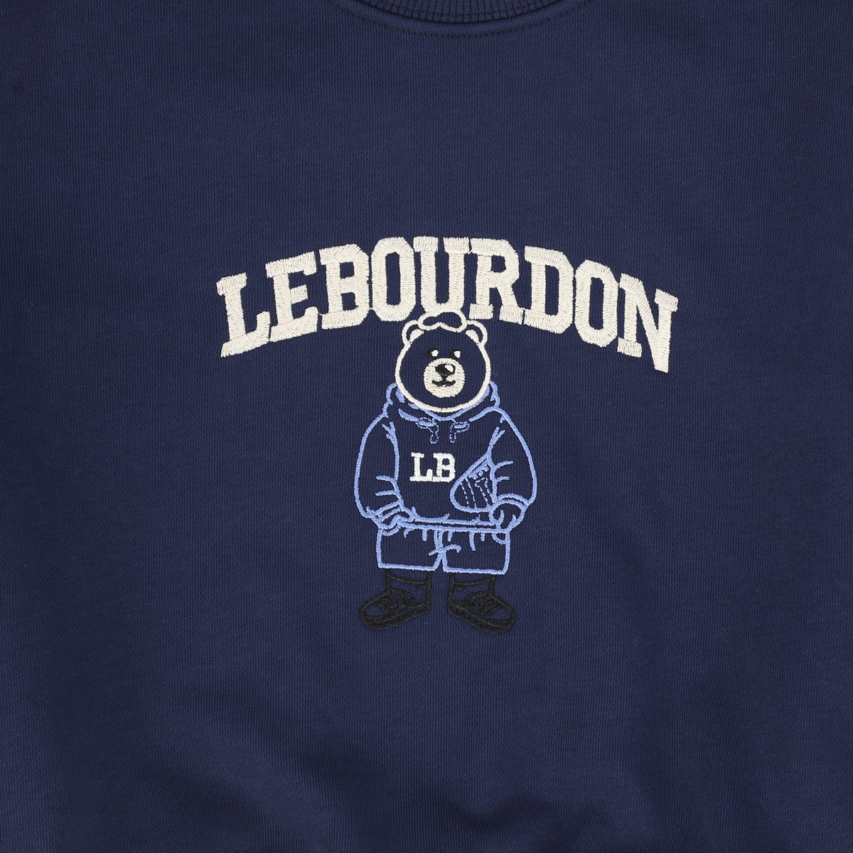 LE BOURDON NAVY TEDDY EMBROIDERED SWEATSHIRT SET AW26 27550