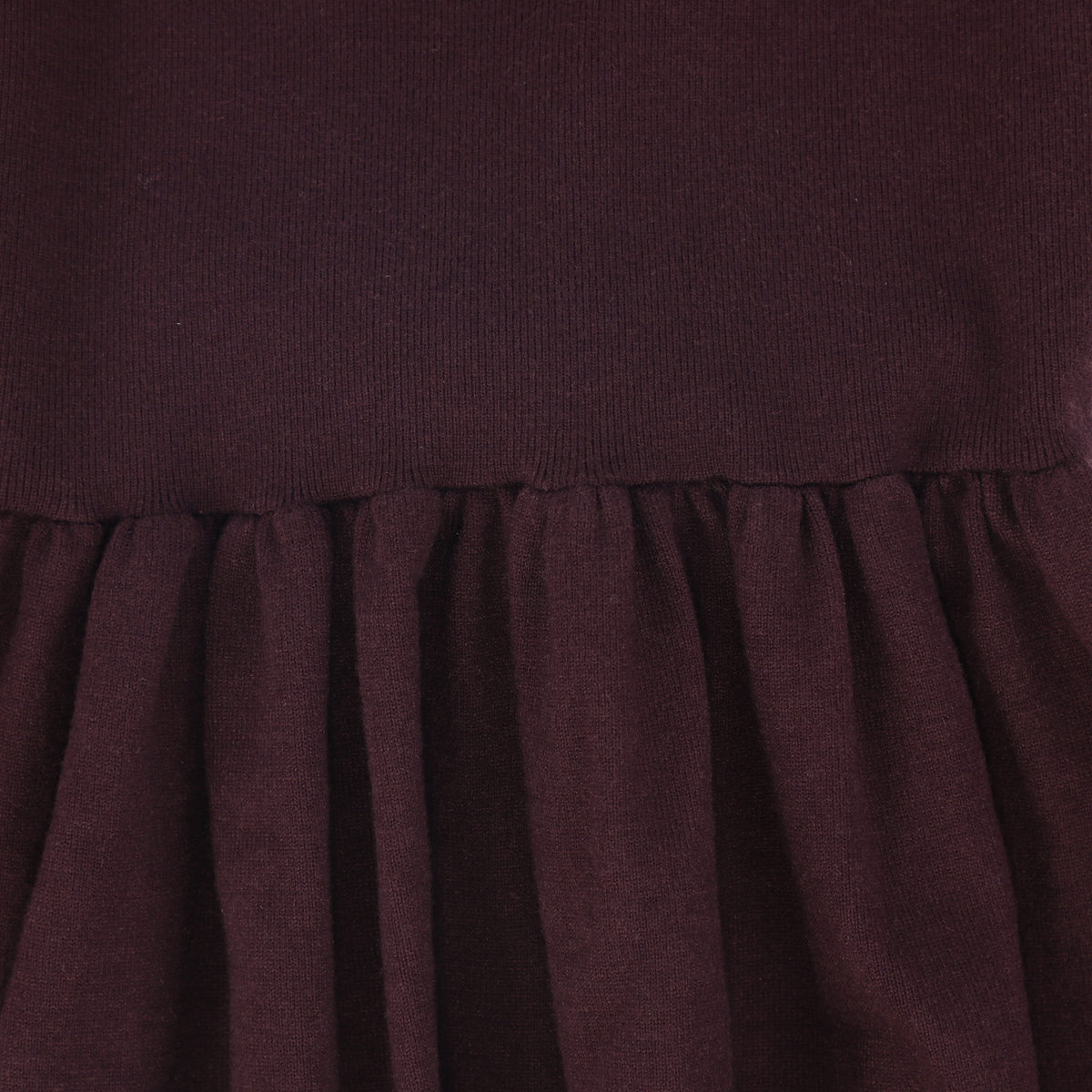 BAMBOO BURGUNDY FLARE KNIT JUMPER AW26 28289