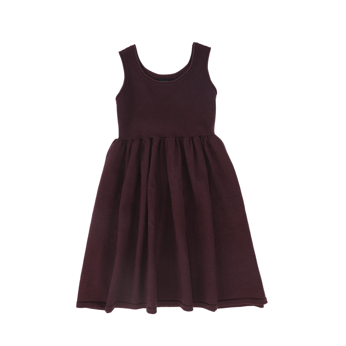 BAMBOO BURGUNDY FLARE KNIT JUMPER AW26 28289