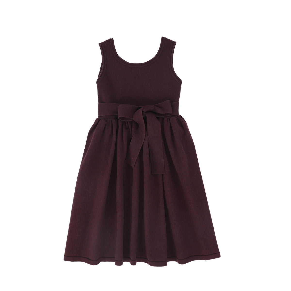 BAMBOO BURGUNDY FLARE KNIT JUMPER AW26 28289