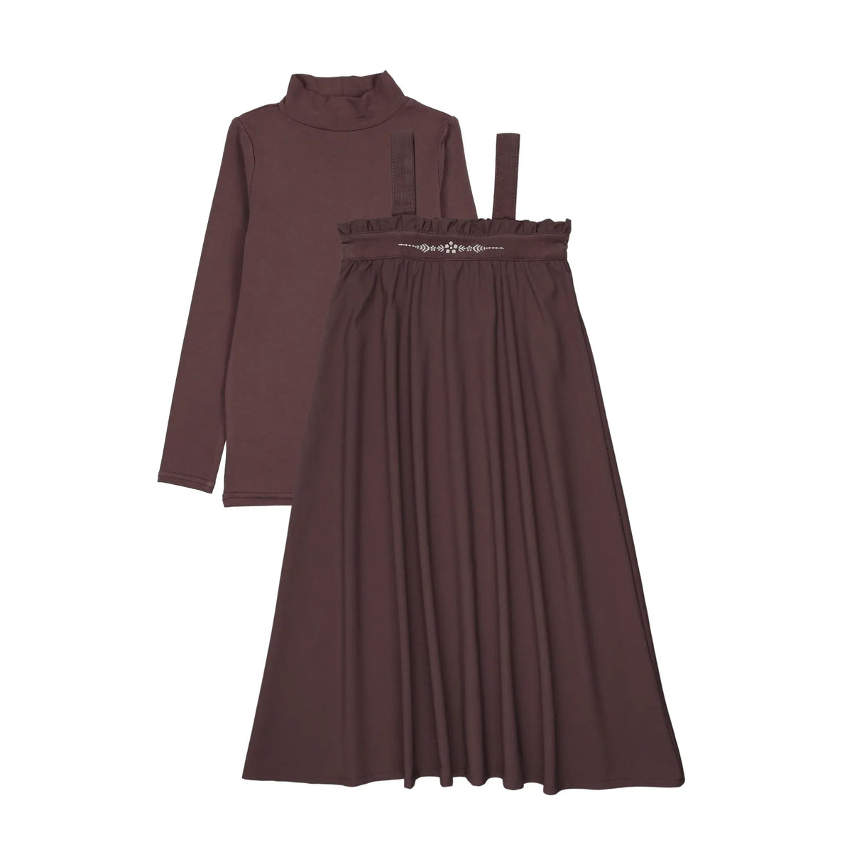 Lil Legs EMBROIDERED MAXI MOCKNECK SET AF26D215-K AW26