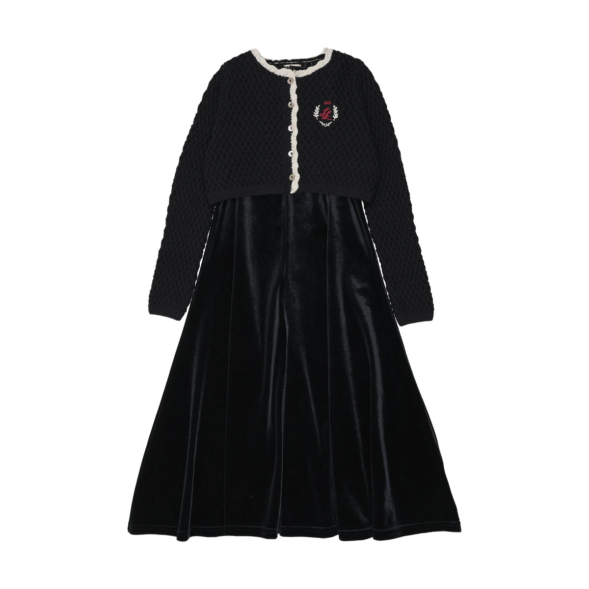 Lil Legs CREST MAXI CARDIGAN SET -AF26D213-T AW26