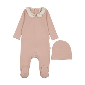 Pouf printed-collar-footie-blush AW26