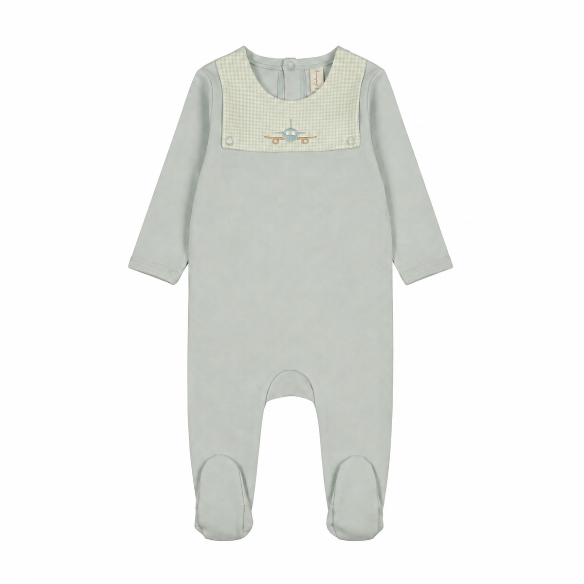 Bonjoy Gingham Bib Footie WL26015F AW26