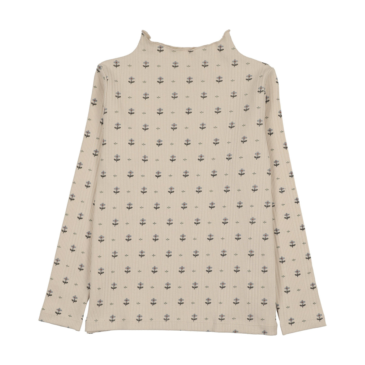 Lil Legs GRID FLORAL FUNNEL NECK AF26T705B-K AW26