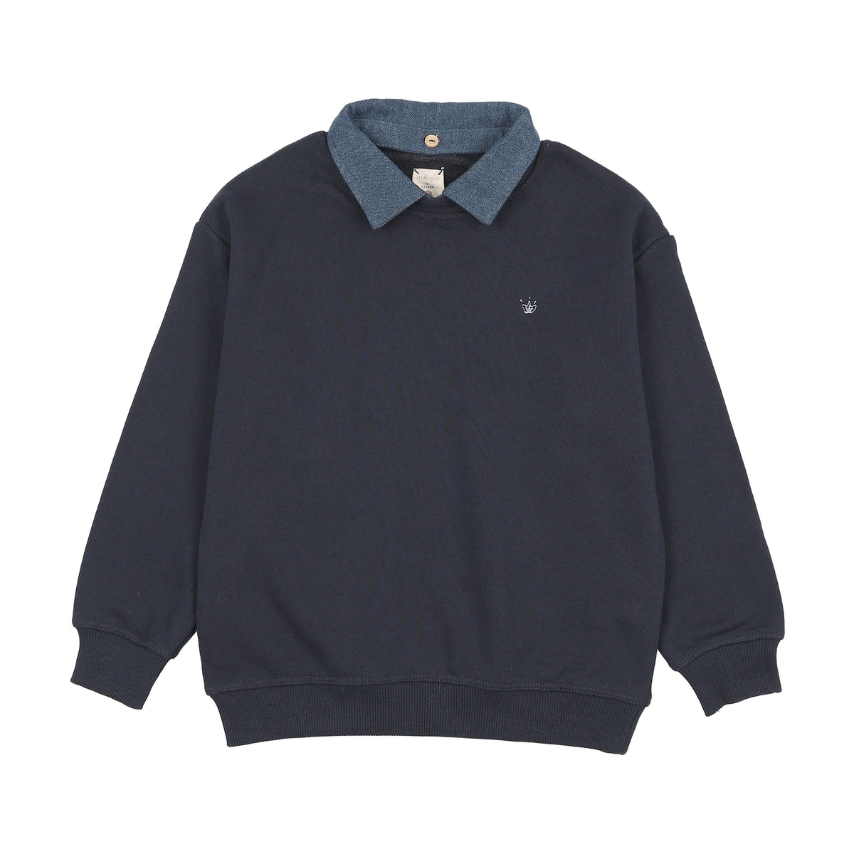Lil Legs SWT CMPGN DNM RVABLE COLLAR SWEATSHIRT AF26S519-K AW26