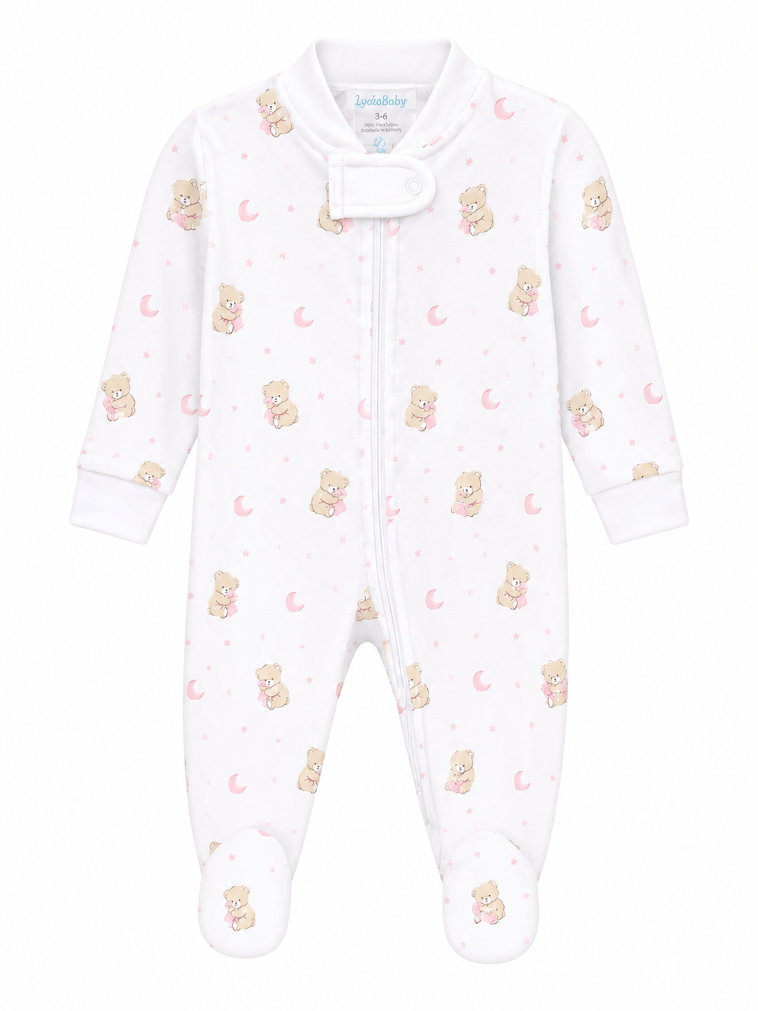 LYDA BABY PAWS IN THE SKY ZIPPER FOOTIE PP600-7409G AW26