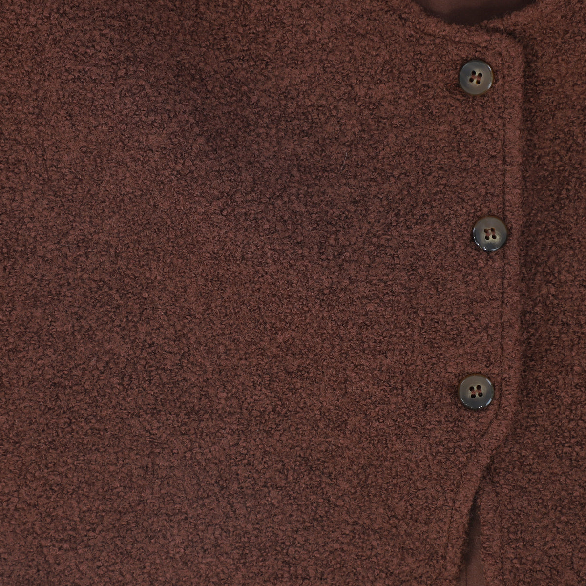 BACE BURGUNDY BOUCLE WOOL VEST WITH SKIRT SET AW26 27767