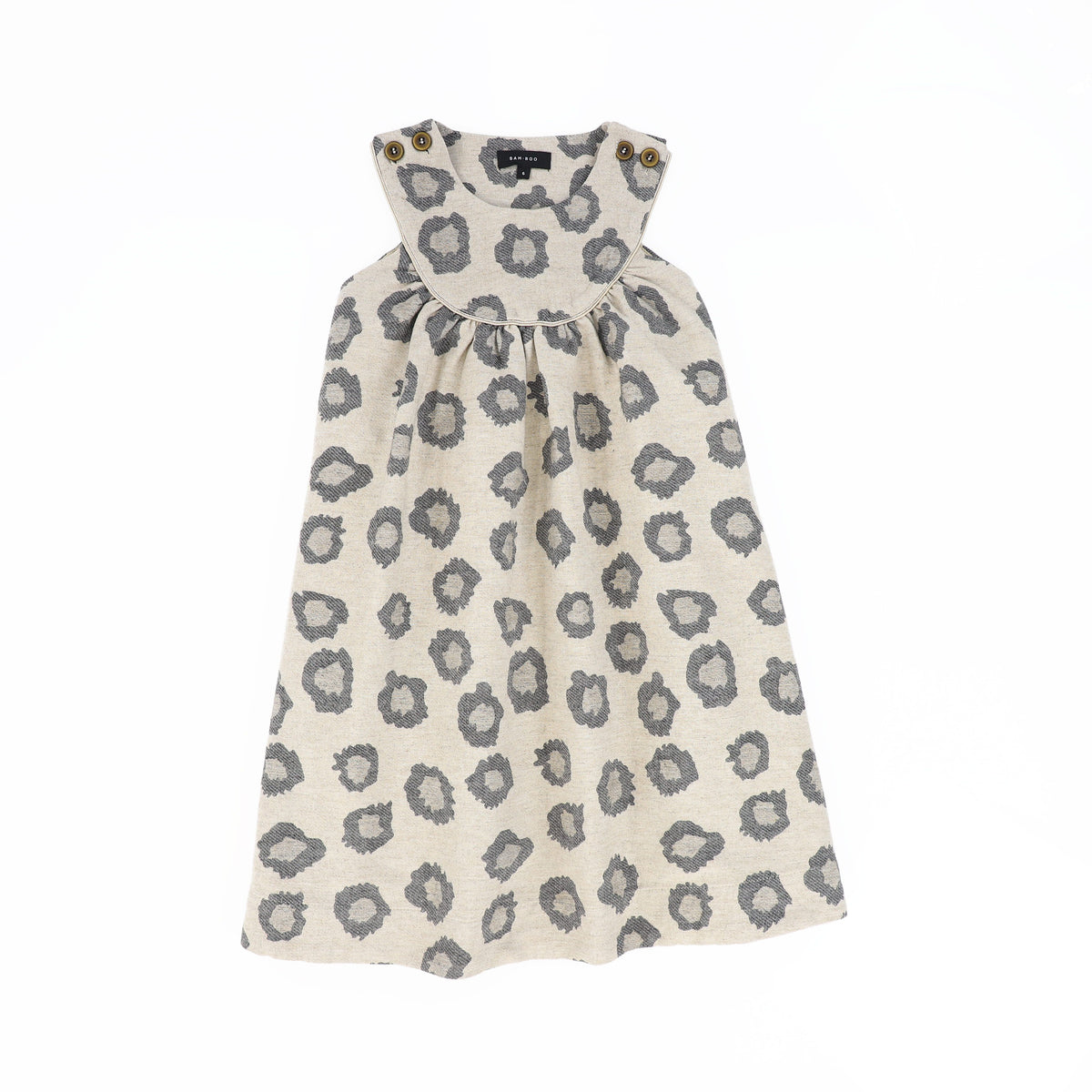 BAMBOO BEIGE LEOPARD PIPED JUMPER AW26 27774