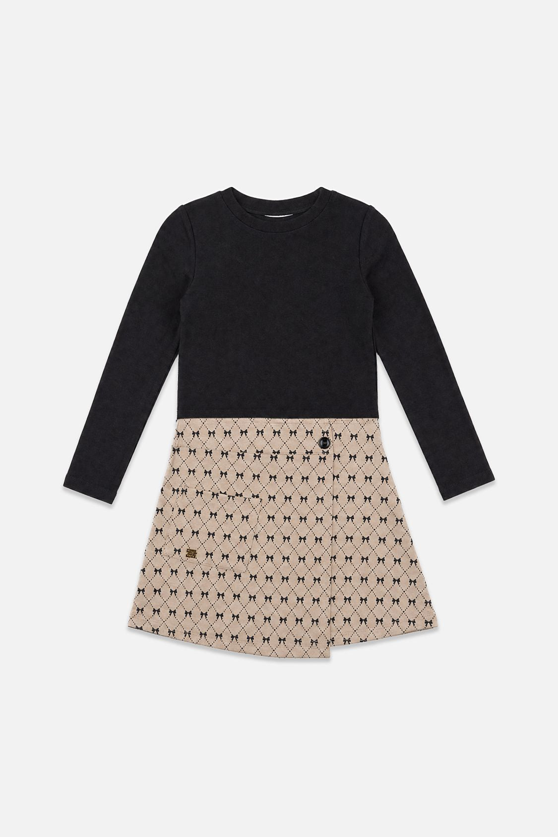 deux par deax Bi-Material Dress J20Q98 AW26