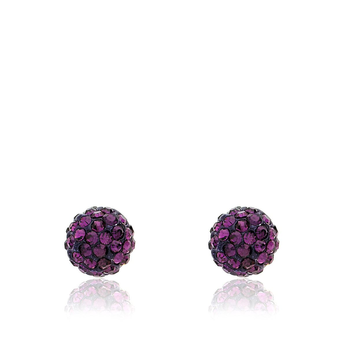 Crystal Ball Stud Earrings