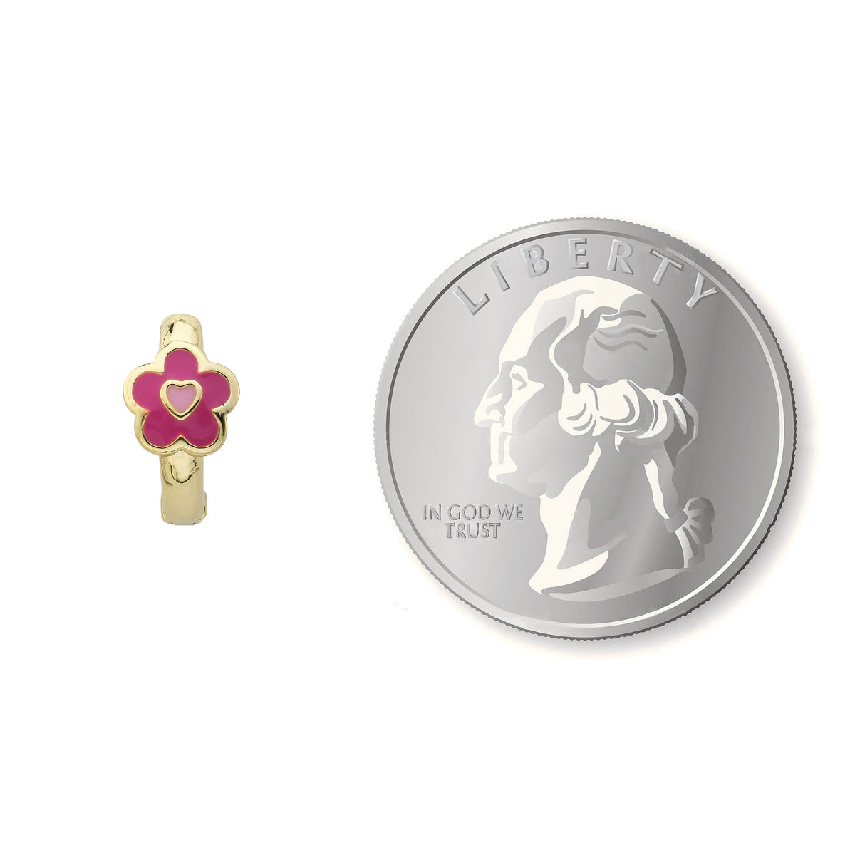 Flower Huggy Earring