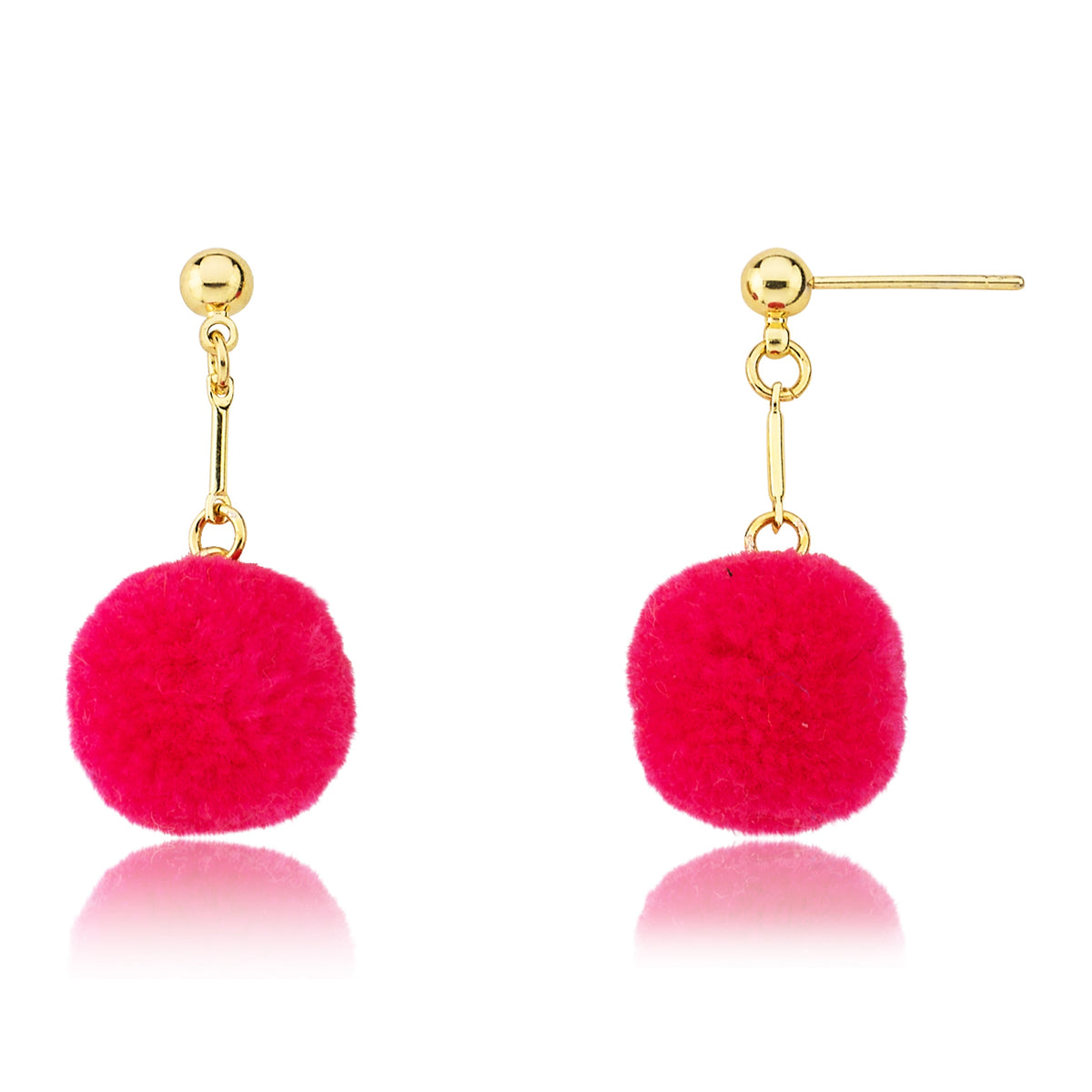 Mileez Pom Pom Dangle Earring