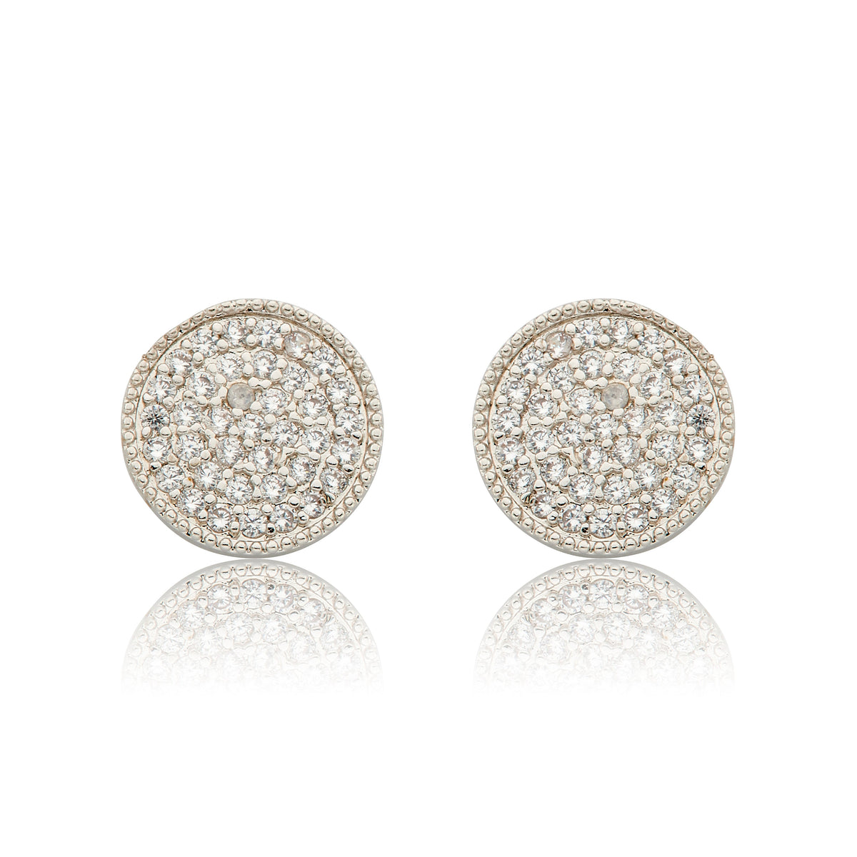 LMTS Classic! Pave Circle Stud Earring