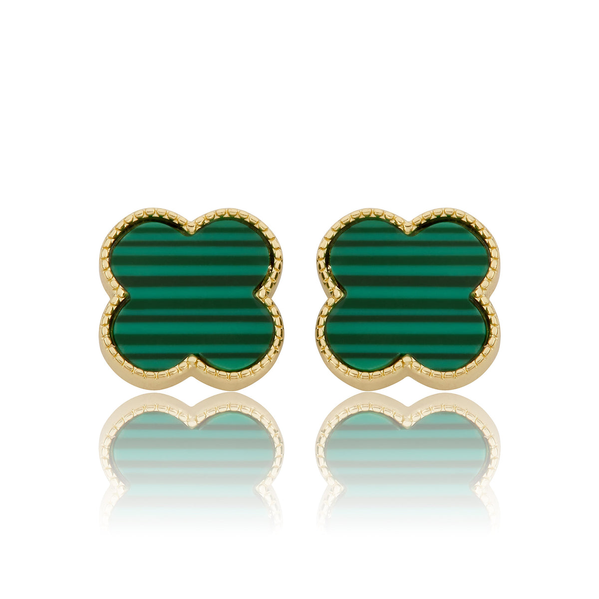 LMTS Classic! Mother Of Pearl Large Clover Stud Earring