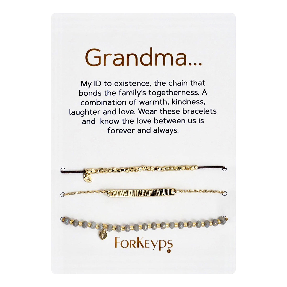 "Grandma" Bracelets Gift Box Set