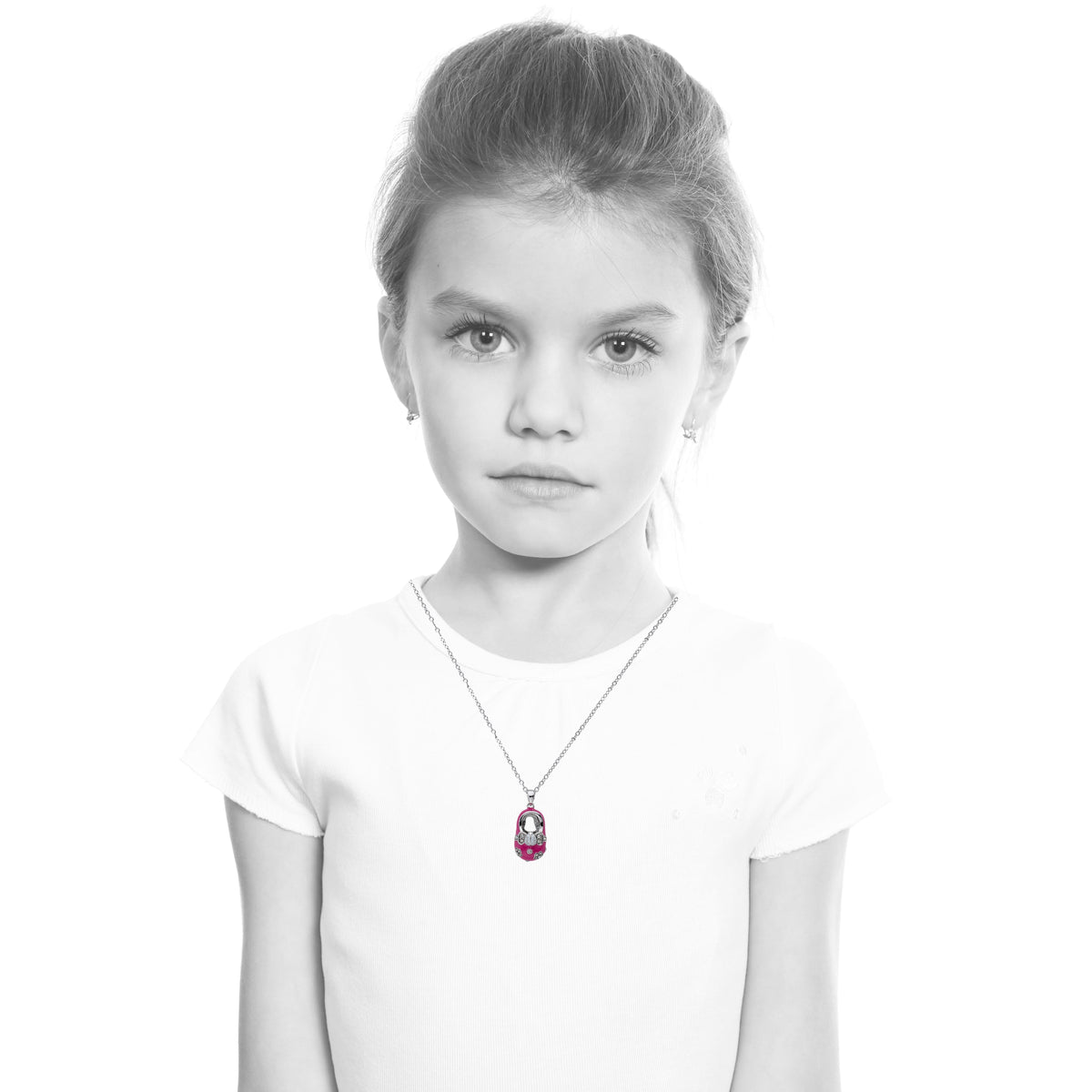Enamel Baby Shoe Necklace