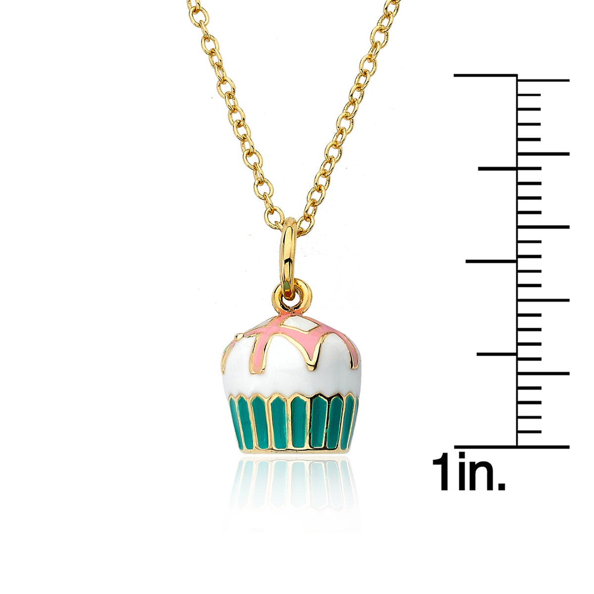 Vanilla Cupcake Pendant Necklace