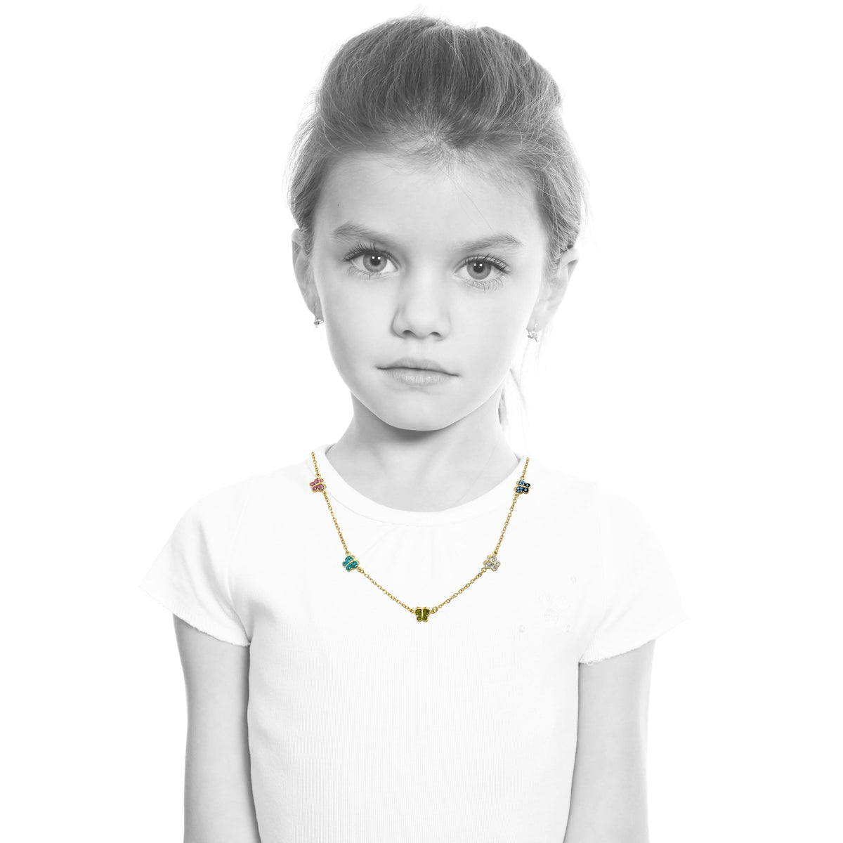 Shine Bright Crystal Butterfly Chain Necklace