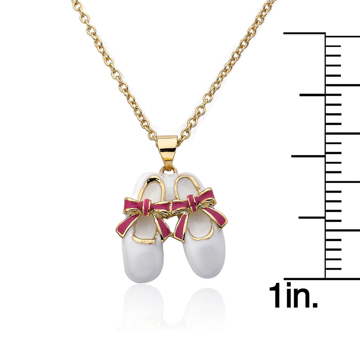 Ballet Shoe Bow Necklace