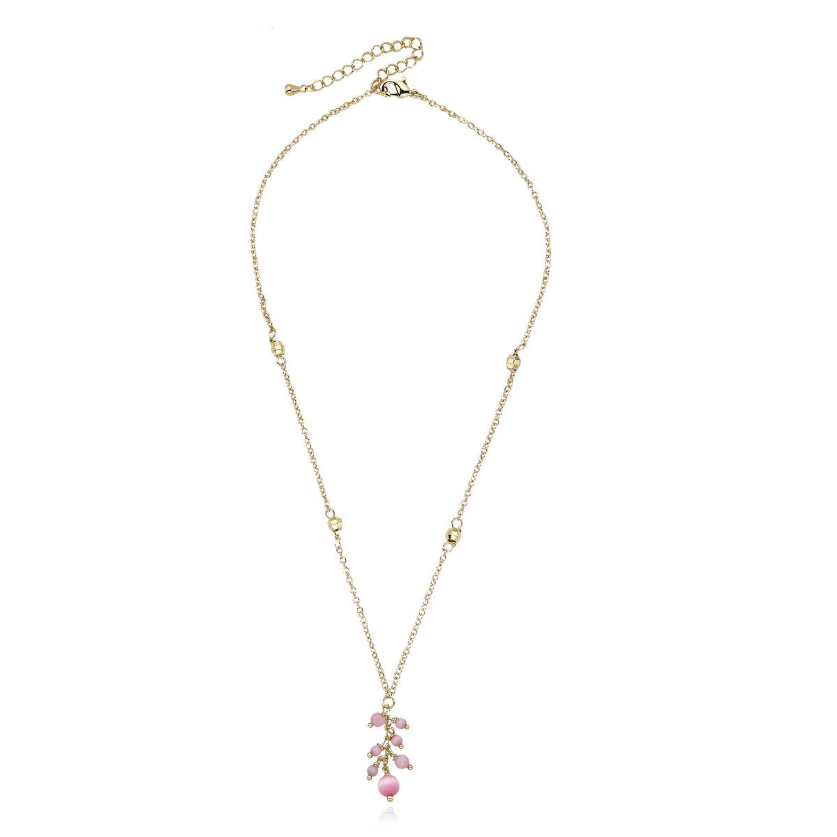 Cat Eye Cluster Necklace