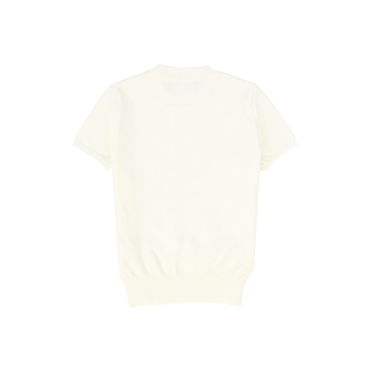 LE BOURDON CREAM SS KNIT SWEATER
