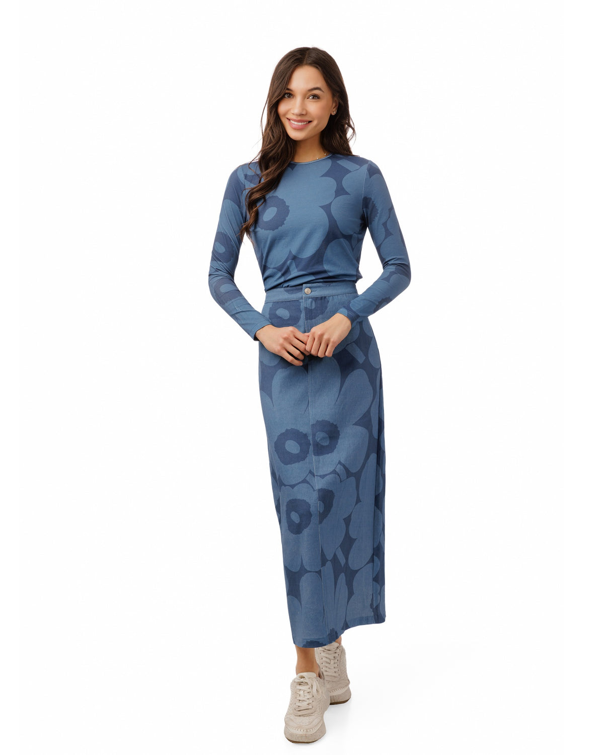 LUELLA Navy Base Blue Flower Print SETTS6403T-A