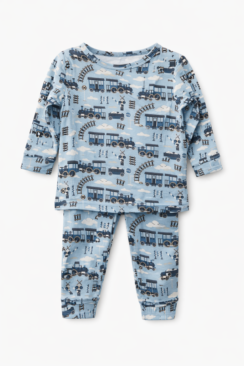 SWEET BAMBOO Big Kid Pajama - Choo Choo