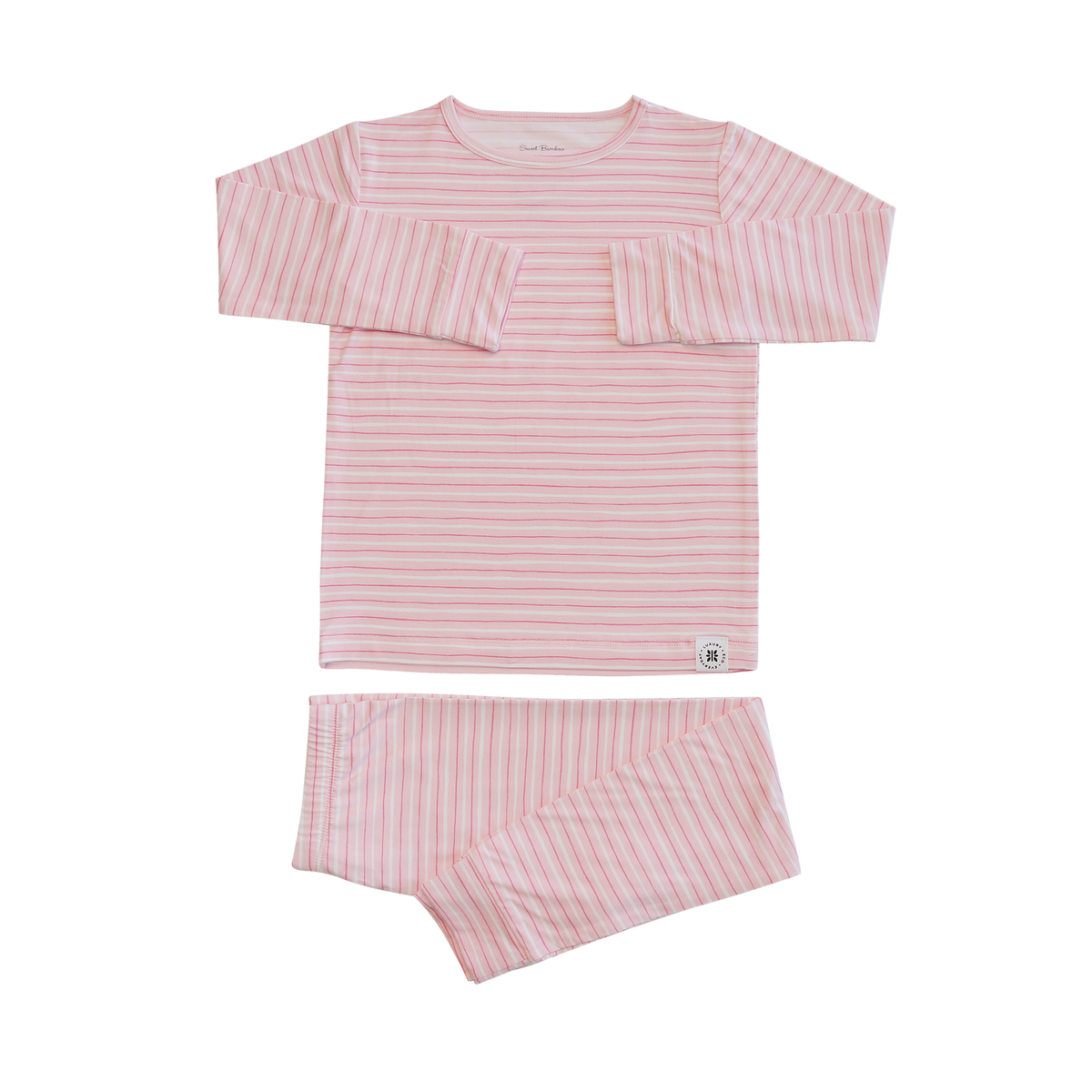 SWEET BAMBOO Big Kid Pajama - Pink Stripe