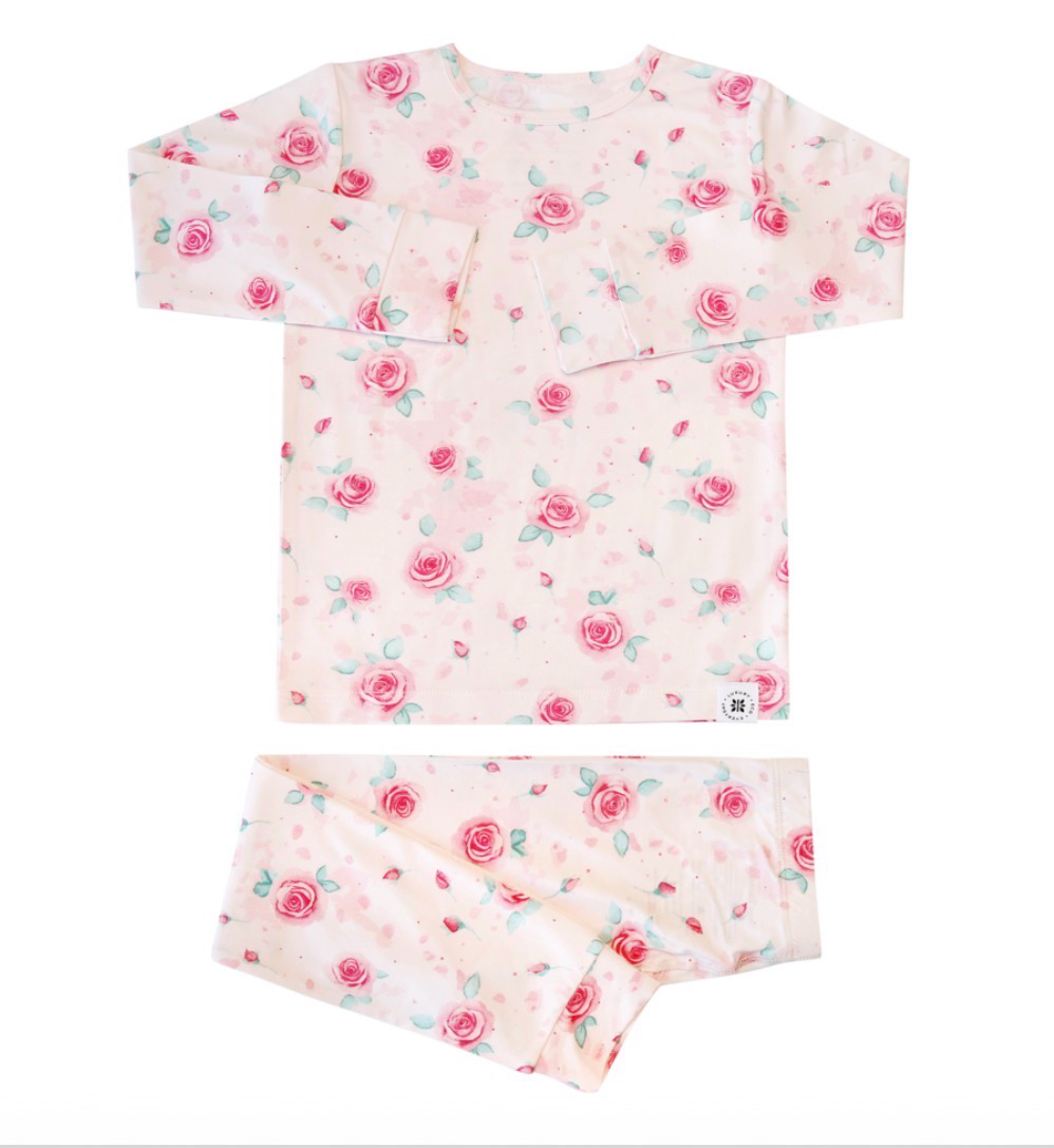 SWEET BAMBOO L/S Bid Kid Pajama - Sweet Little Rose