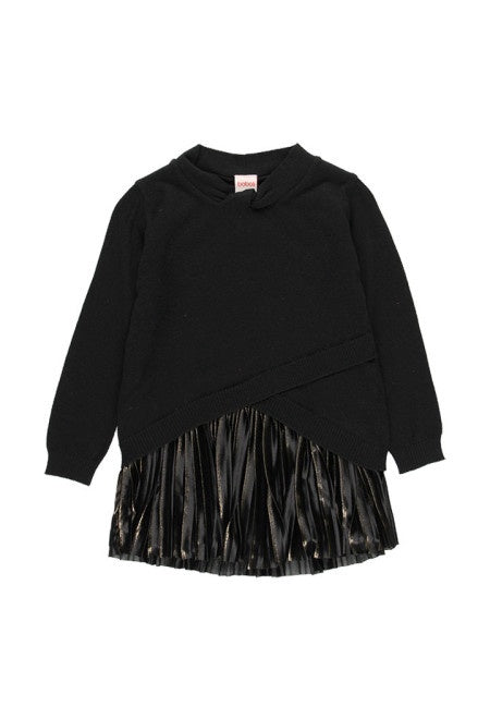 Boboli Knitwear combined dress for girl 784076 AW26
