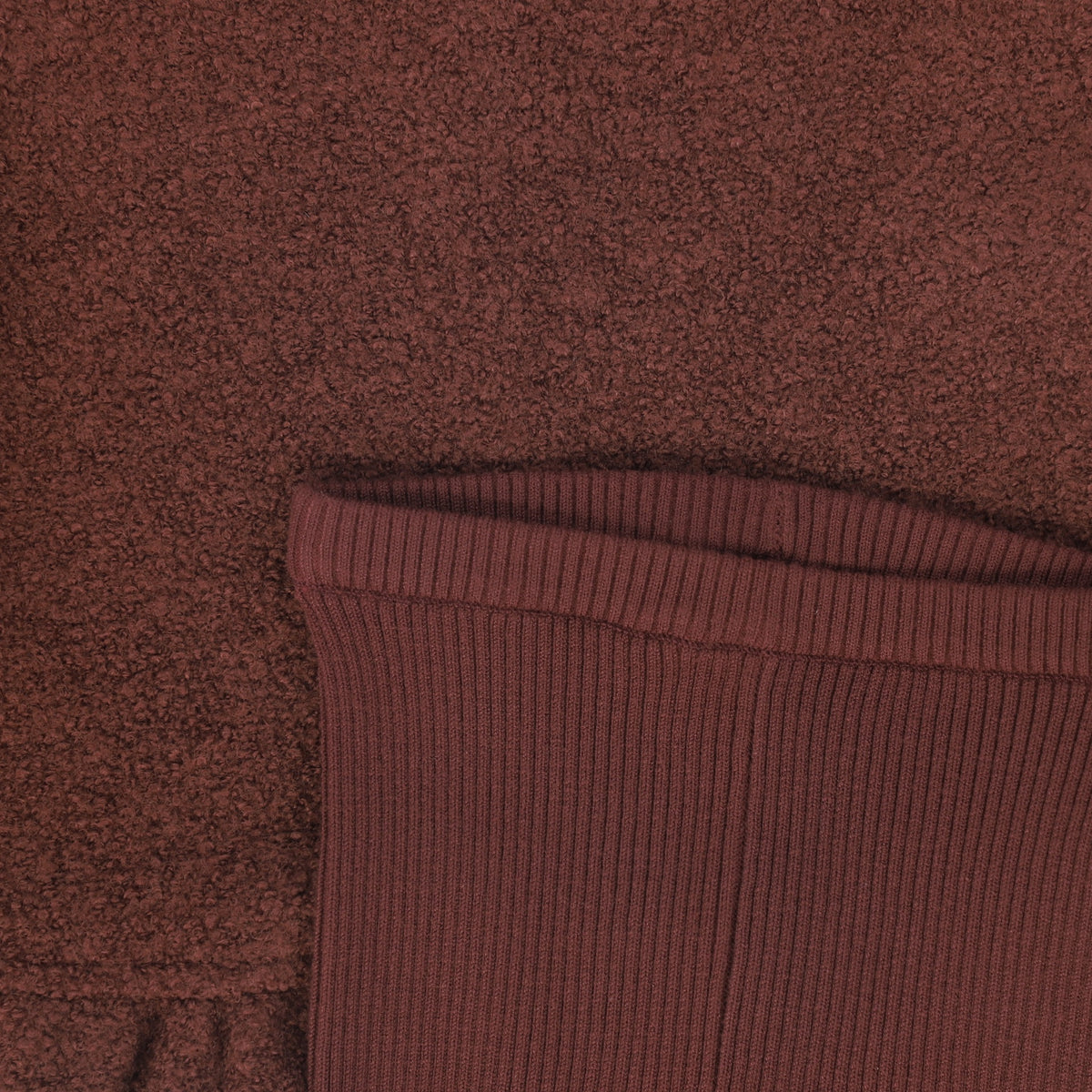 BACE BURGUNDY BOUCLE WOOL VEST SET AW26 29881