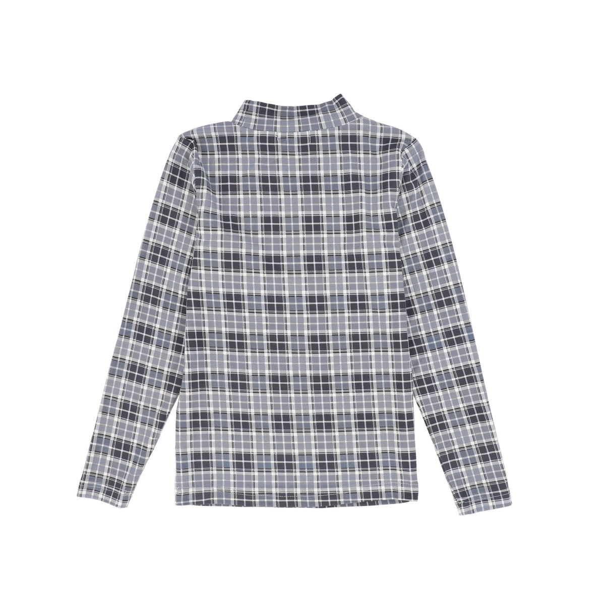 BACE PLAID MOCKNECK TEE AW26 29547