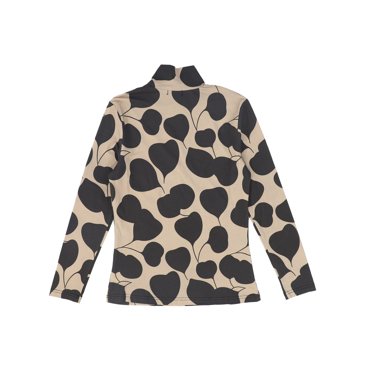 VALENTINA CAMEL PRINT COTTON TURTLENECK AW26 29318