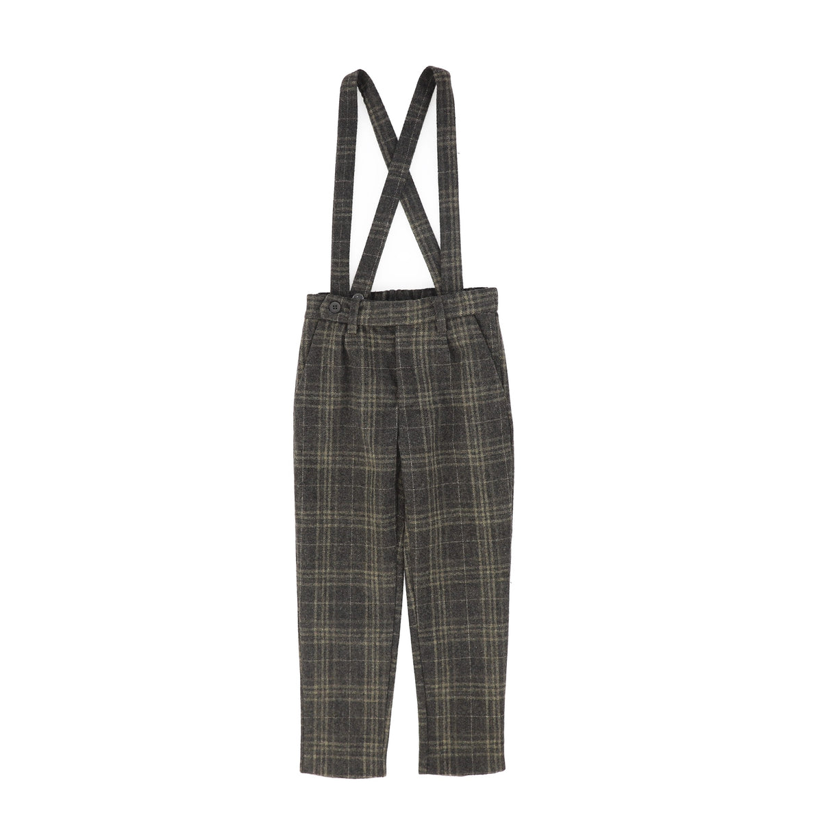 LE BOURDON GREY PLAID PRINT PANT AW26 27436