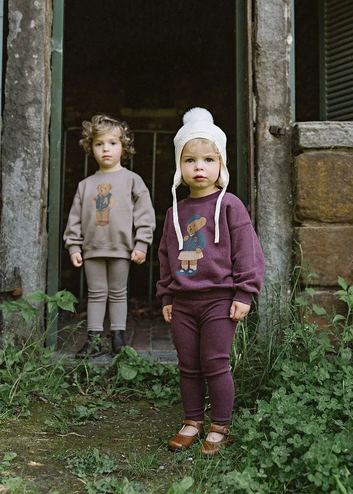 Lil Legs BEAR SWEATSHIRT SET GIRL AF26TS123-K AW26