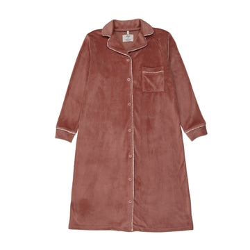 Pouf velour-grandpa-nightgown-pink AW26
