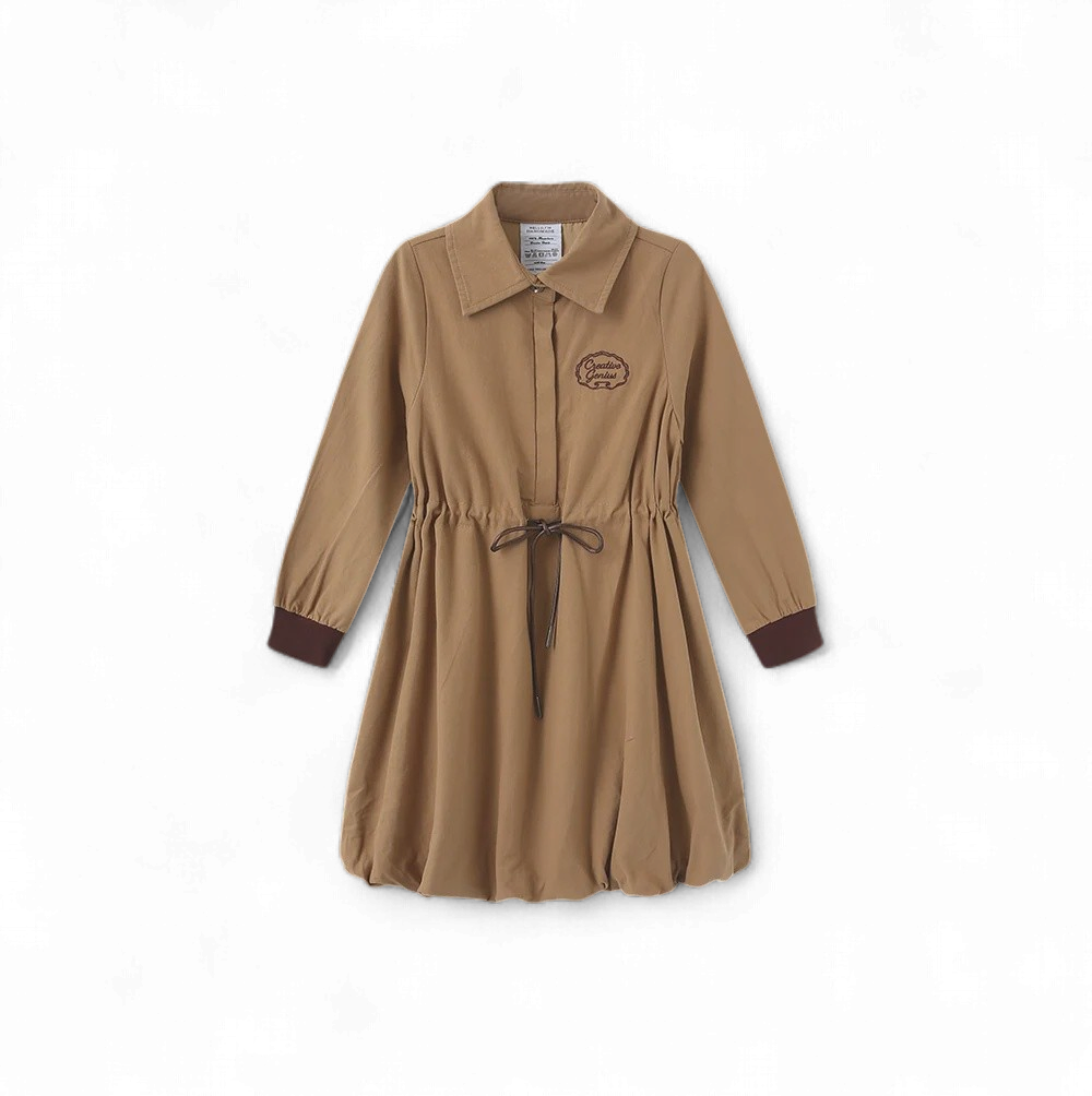 Creative Genius James Drawstring Bubble Hem Dress C 26941 AW26