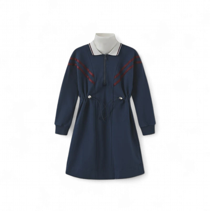 Phil and Phoebe Sweatshirt Toggle Waist Dress C 27680 AW26