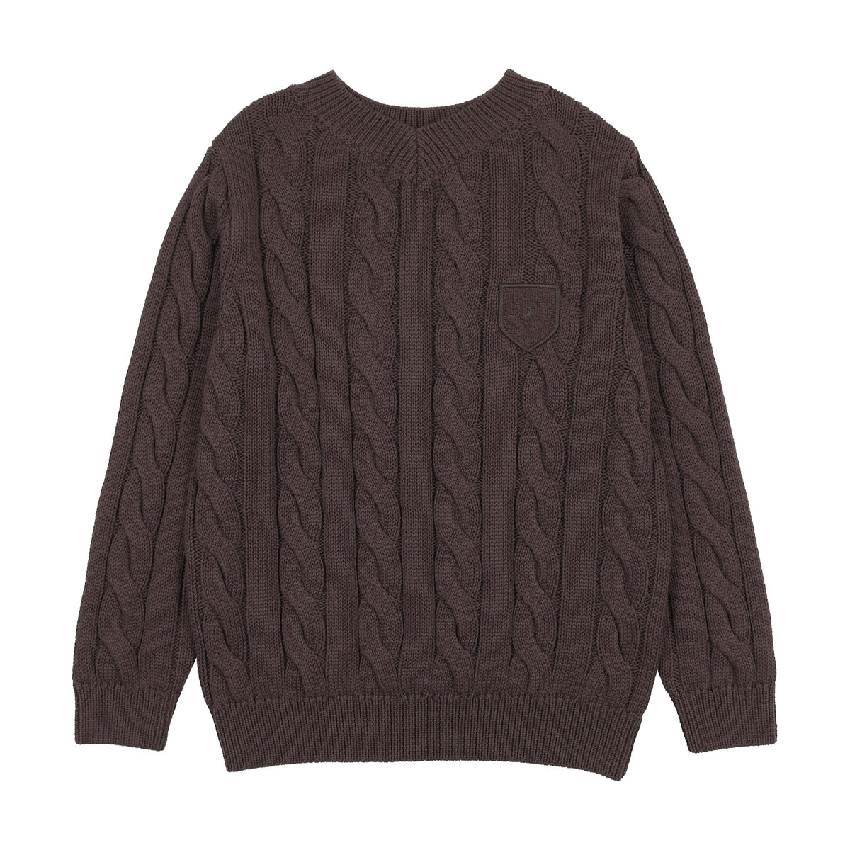 Lil Legs CHUNKY V NECK SWEATER AF26S529-K AW26