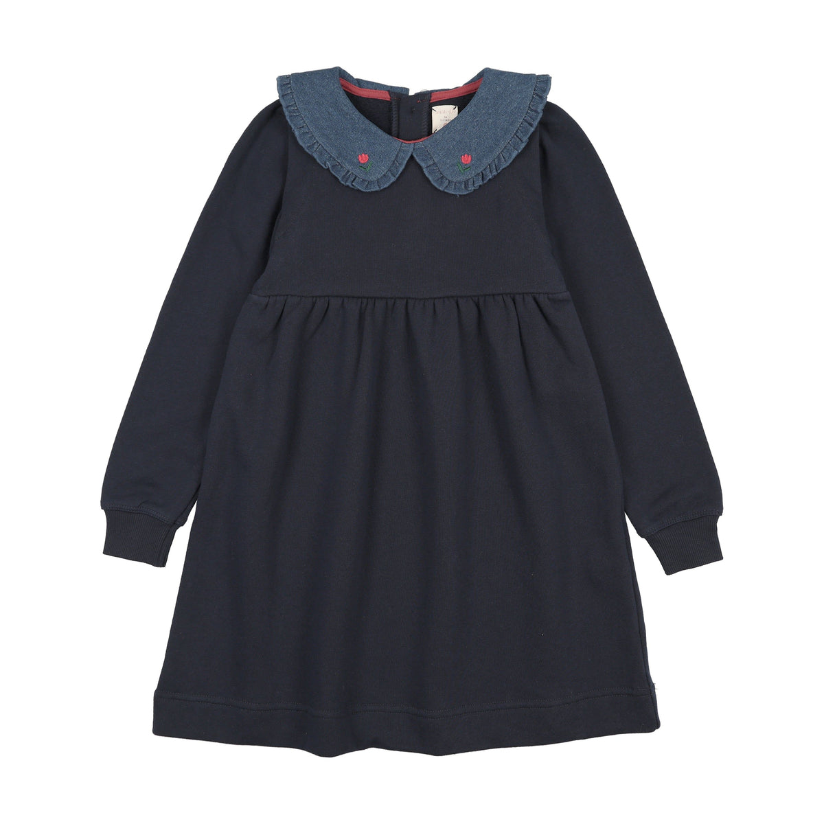Lil Legs SWT CMPGN DNM COLLAR SWEATSHIRT DRESS AF26D223-K AW26