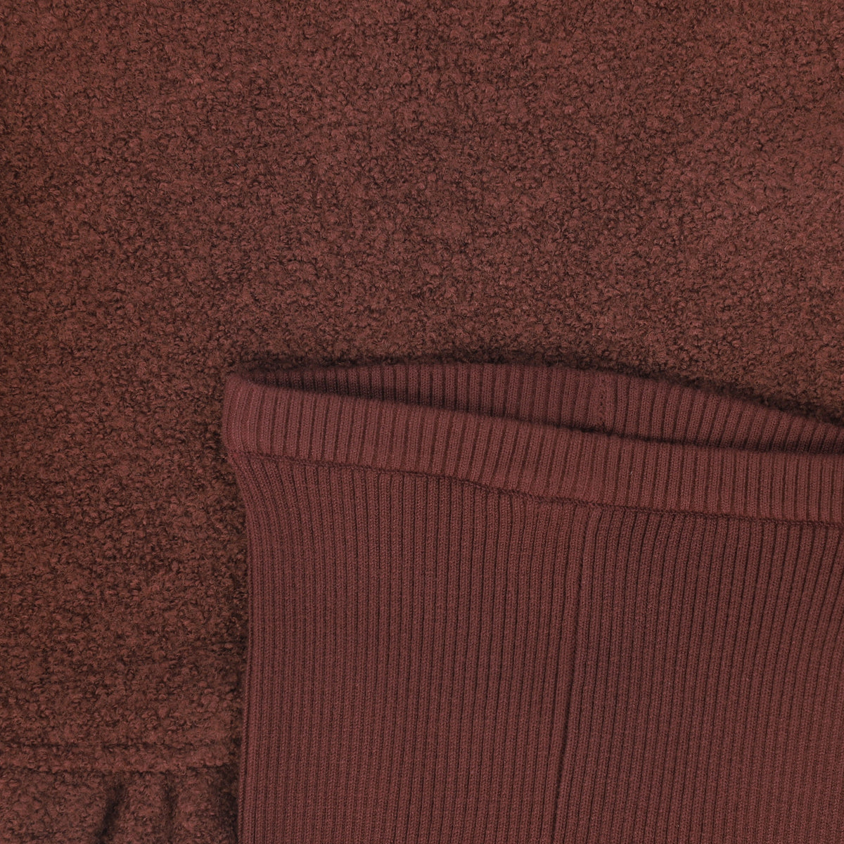 BACE BURGUNDY BOUCLE WOOL VEST SET AW26 29881