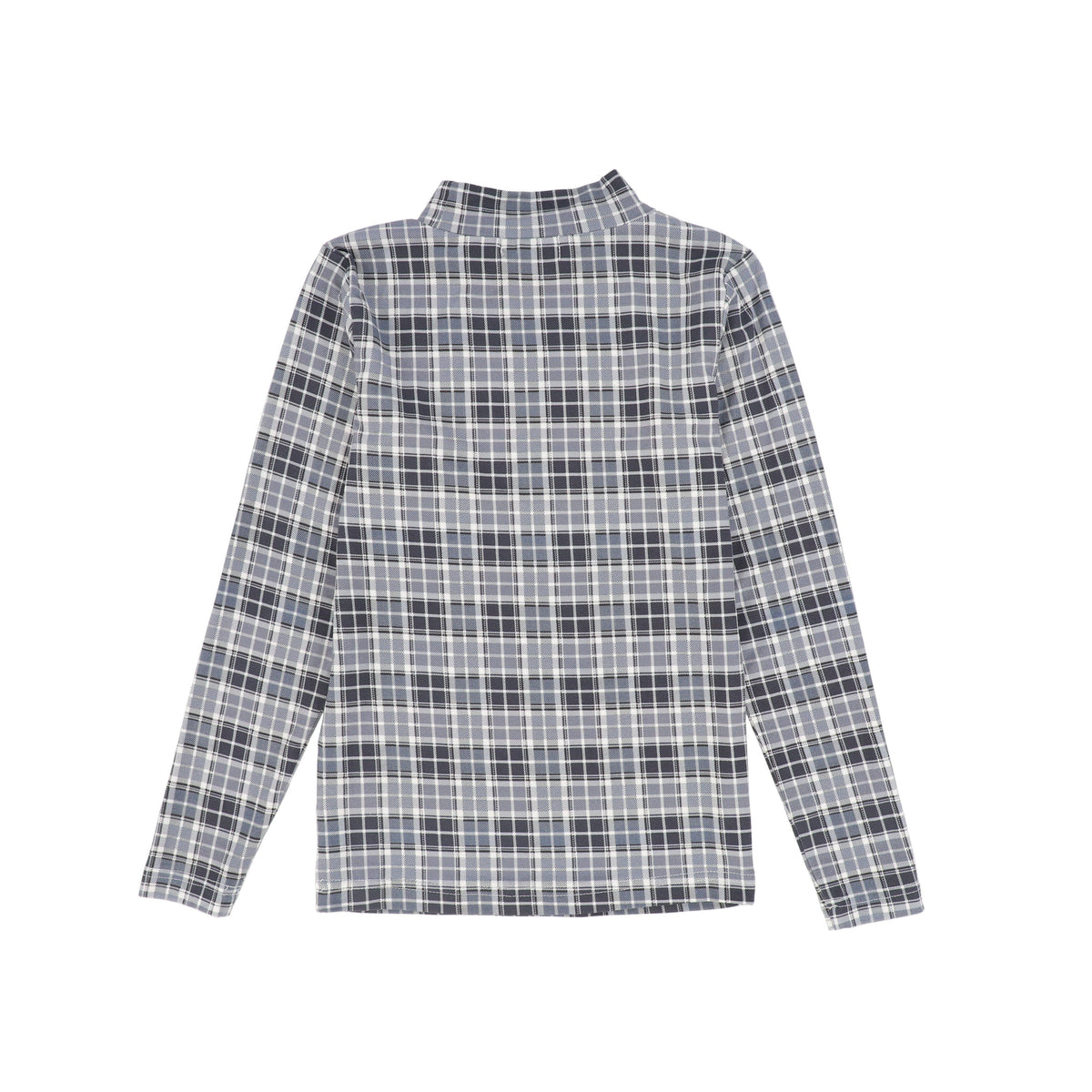 BACE PLAID MOCKNECK TEE AW26 29547