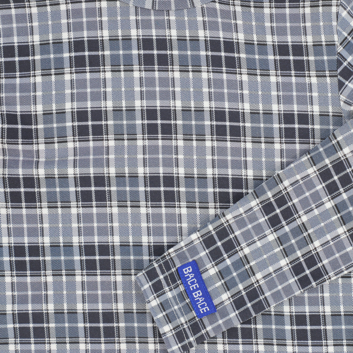 BACE PLAID MOCKNECK TEE AW26 29547